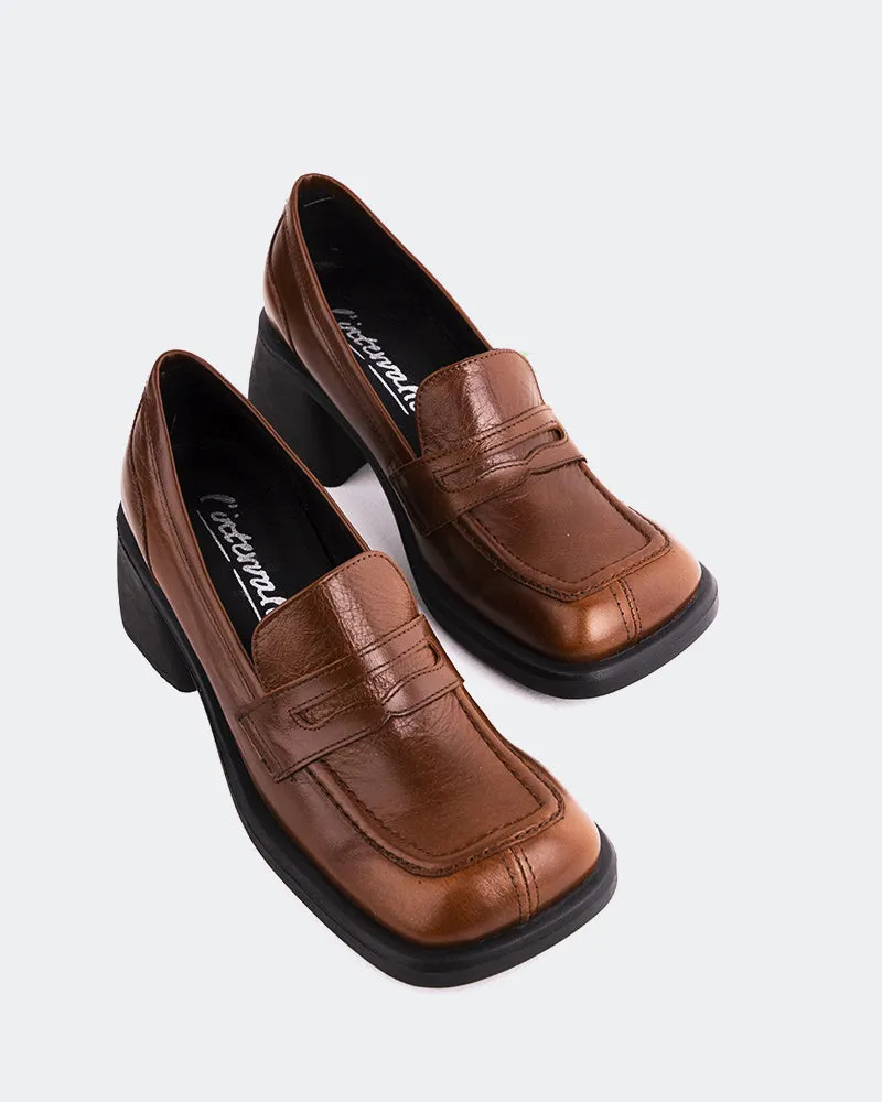 Huckberry Loafers Station Chestnut Leather