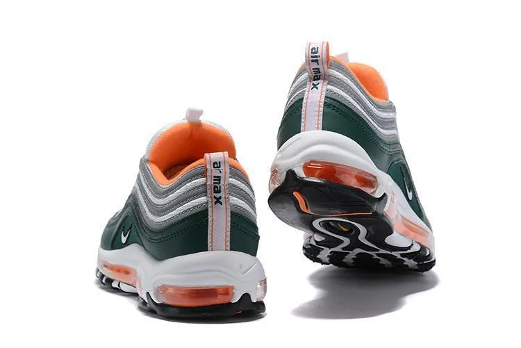 Nike Air Max 97 Green Grey Orange Shoes Sale Men Size US 7, 8, 8.5, 9, 10, 11 Asics Gel-venture 7 Running Shoes