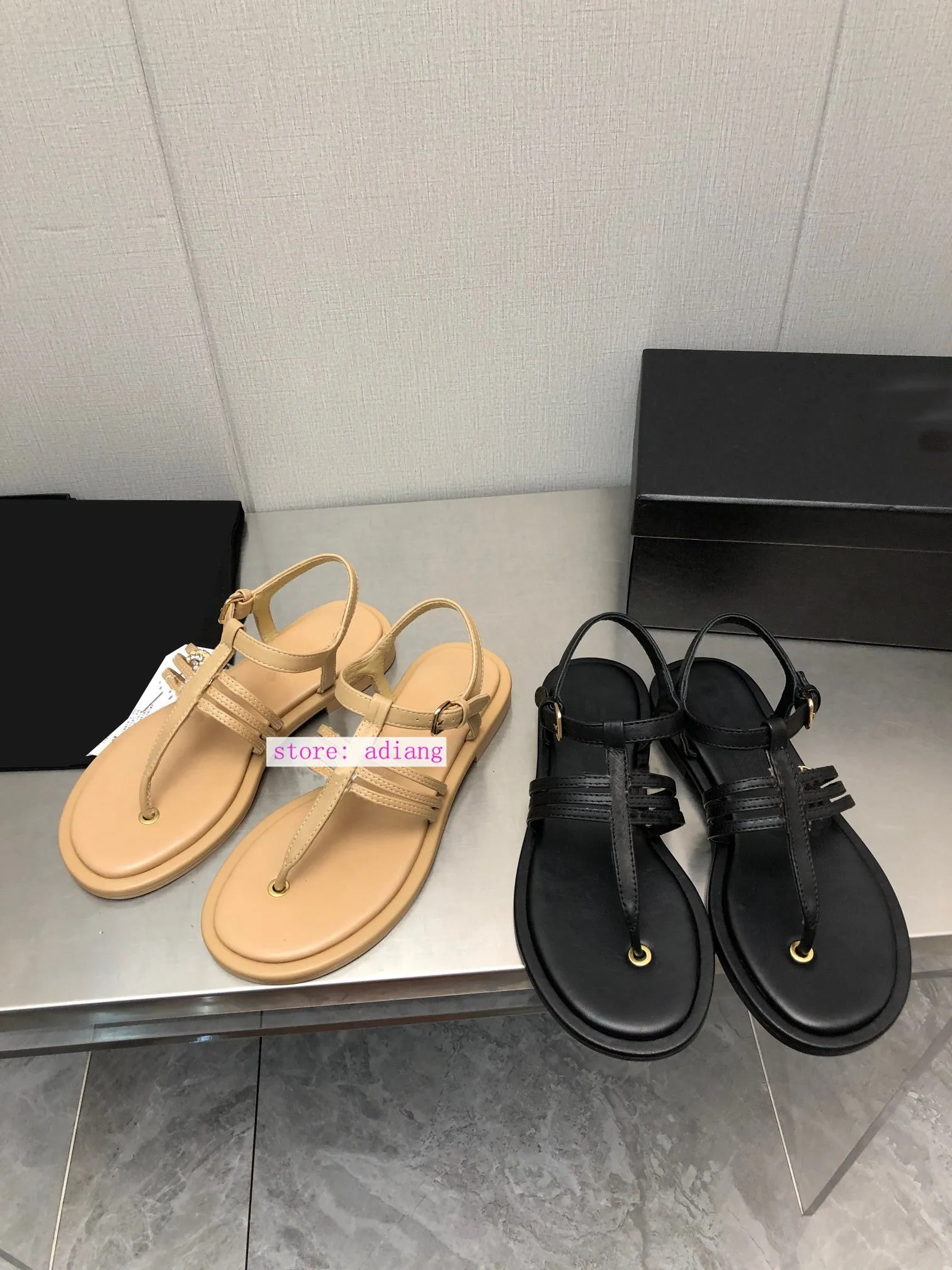 flip flops flats lamb leather sandals fashion women simple shoes 2023 apricot black 35-41 Flip Flops Vs Havaianas