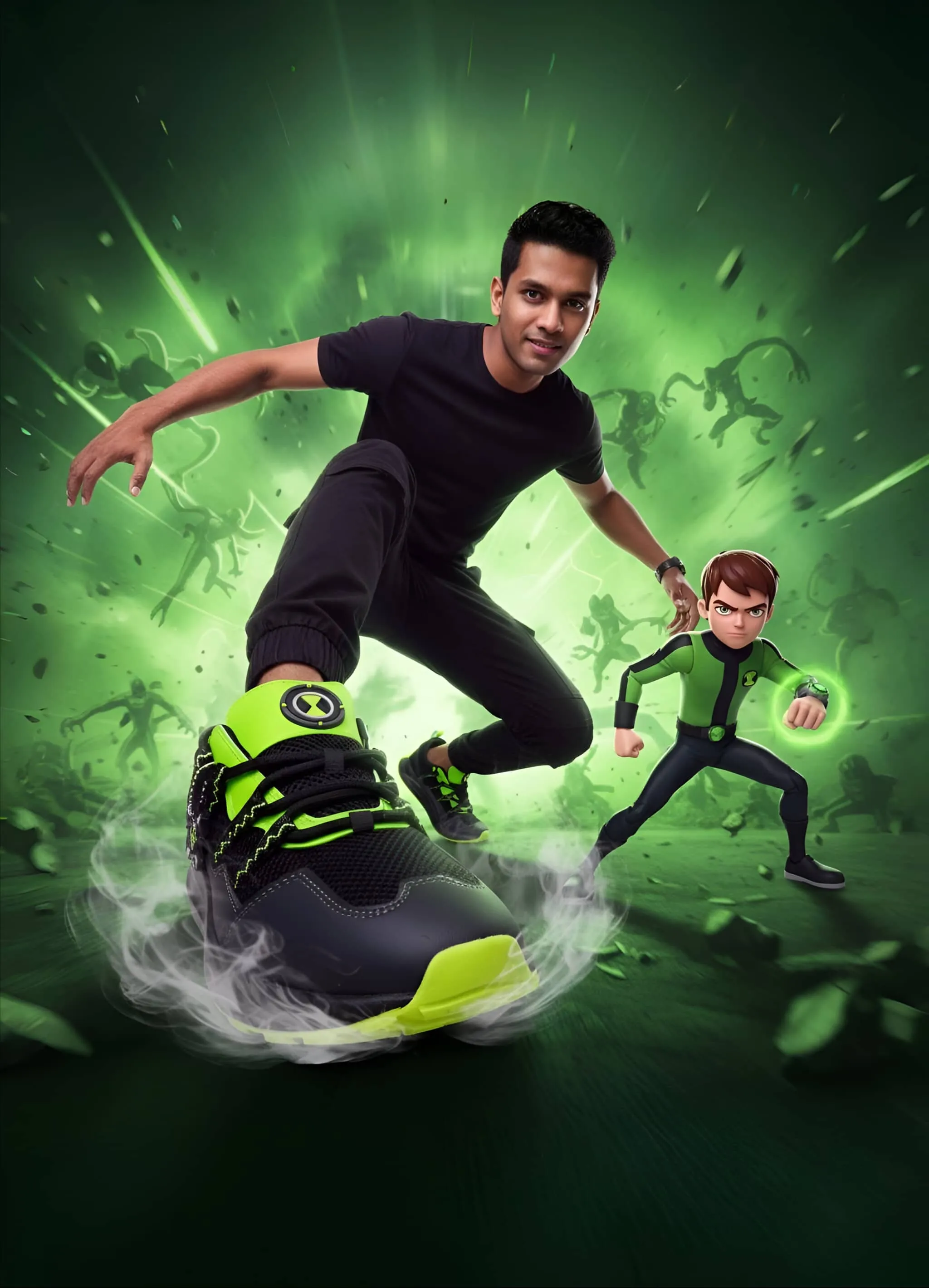 Bacca Bucci  Ben 10 Omnitrix Edition Sneakers To Wear With Dresses