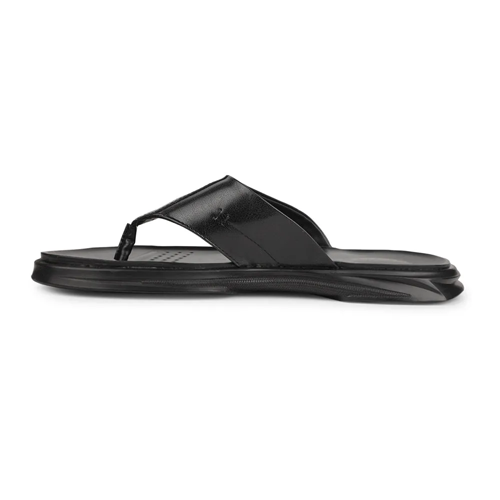 Healers Black Casual Slipper For Men CAMMRY By Liberty Chenille Slippers