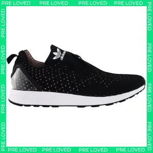 Adidas ZX Flux Weave Mens Black Trainers NO BOX Adidas Lace Tennis Shoes