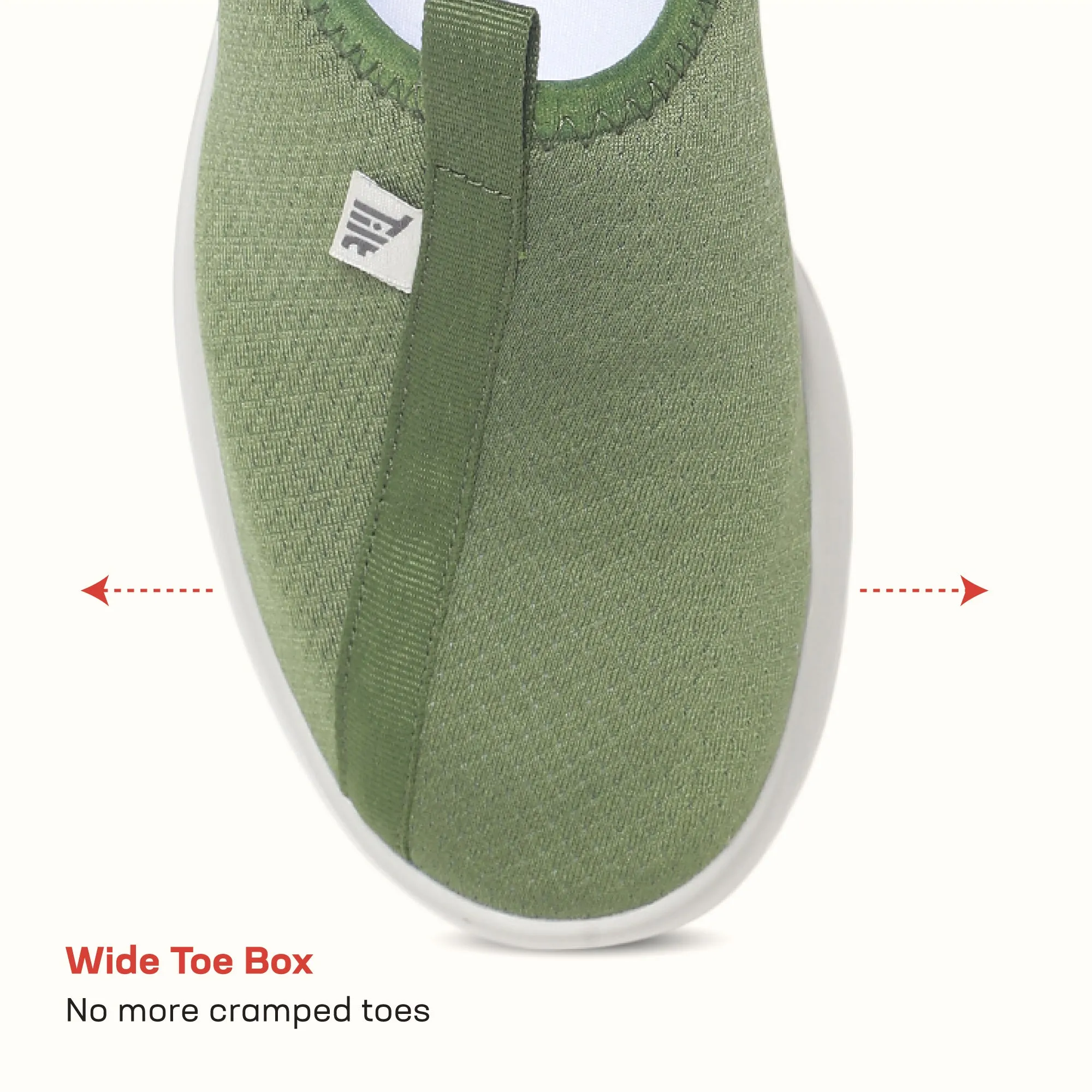 EZPlay Slip Ons for Men- Olive / Grey Karl Lagerfeld Slip On Shoes
