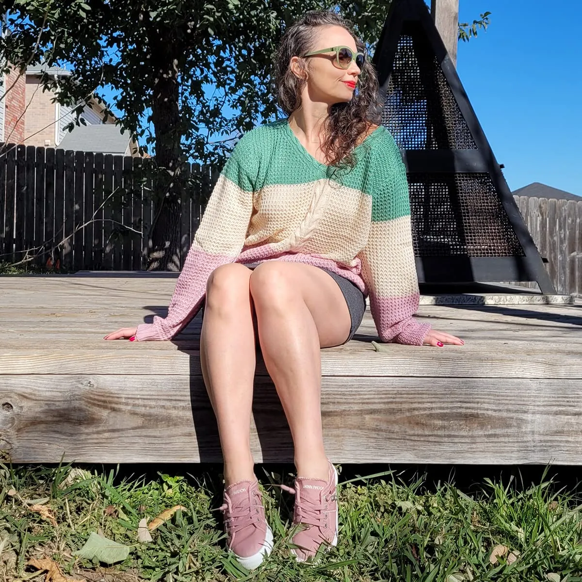 JENN ARDOR Elastic Slip-On Sneakers - Retro Fashion Comfort Flat Foot Sneakers