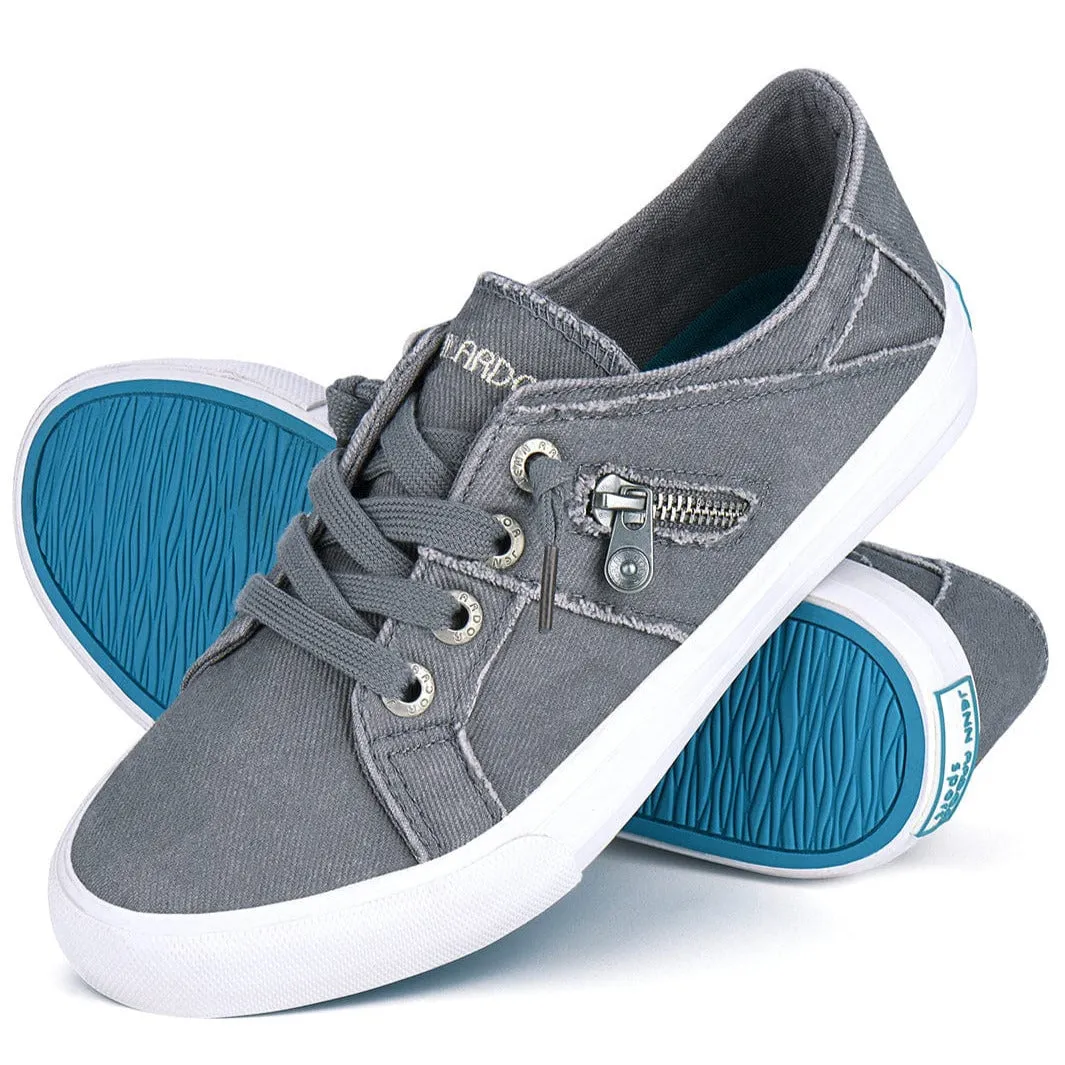 JENN ARDOR Elastic Slip-On Sneakers - Retro Fashion Comfort Wolf And Shepherd Sneakers