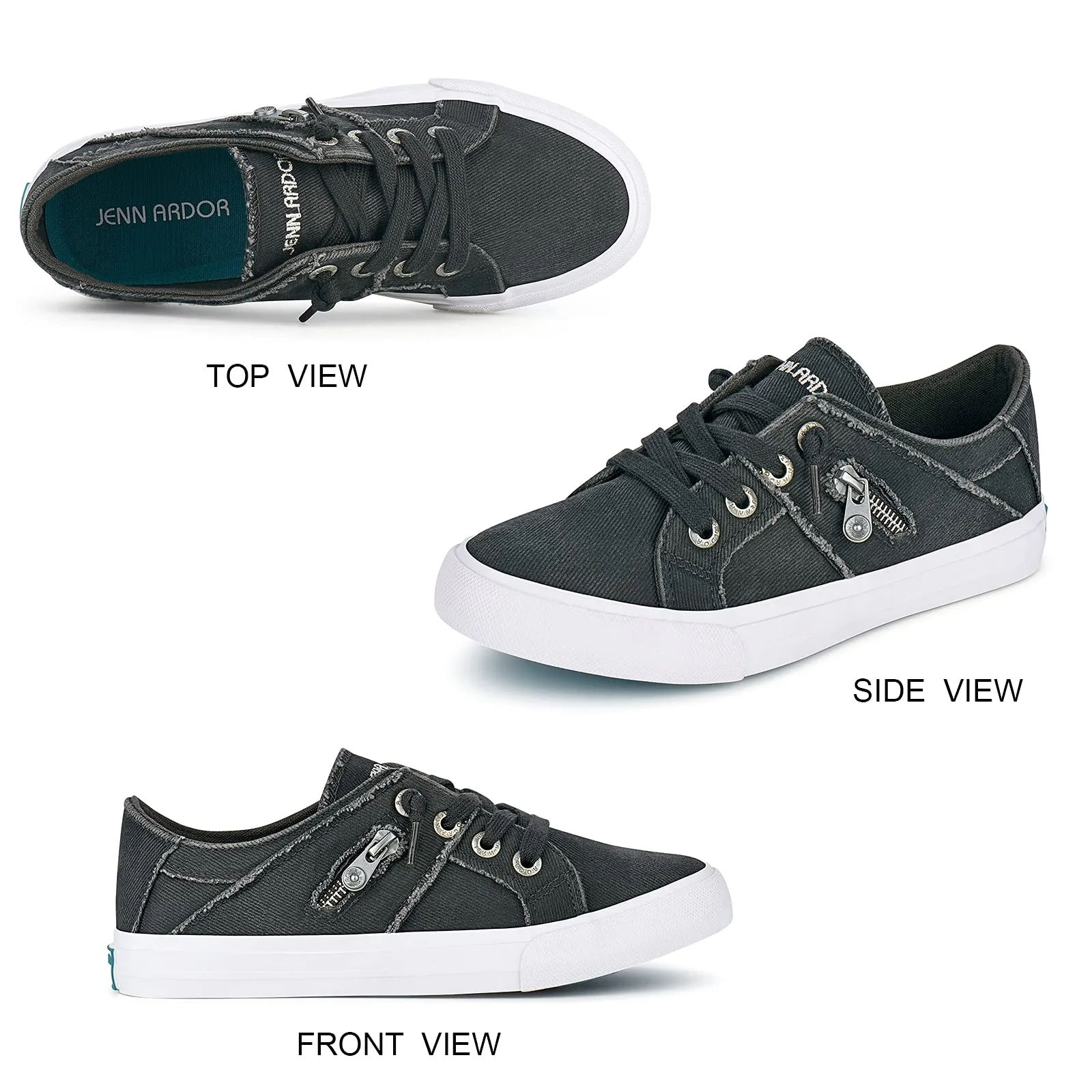 Sneakers Platform Jeffrey Campbell JENN ARDOR Elastic Slip-On Sneakers - Retro Fashion Comfort