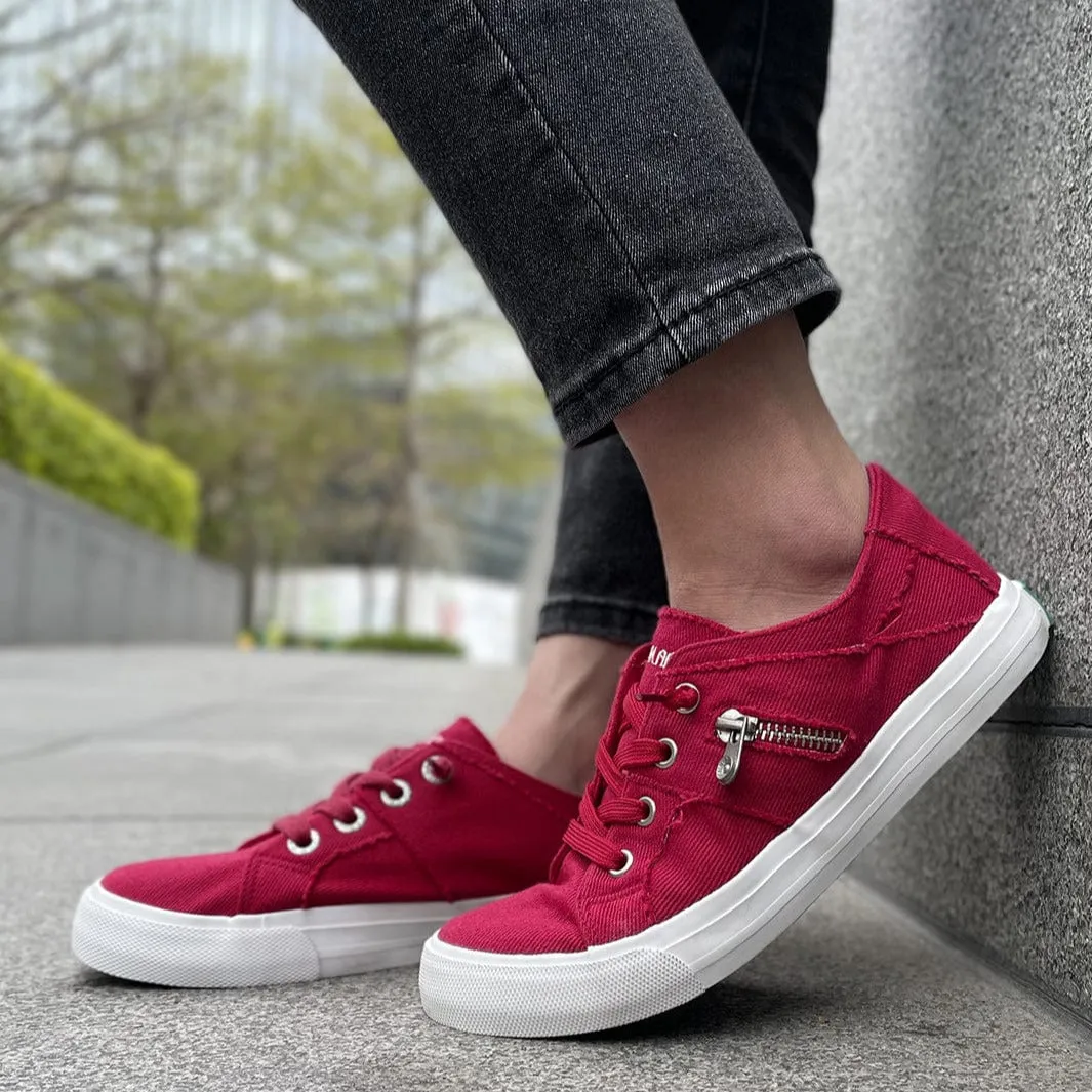 JENN ARDOR Elastic Slip-On Sneakers - Retro Fashion Comfort