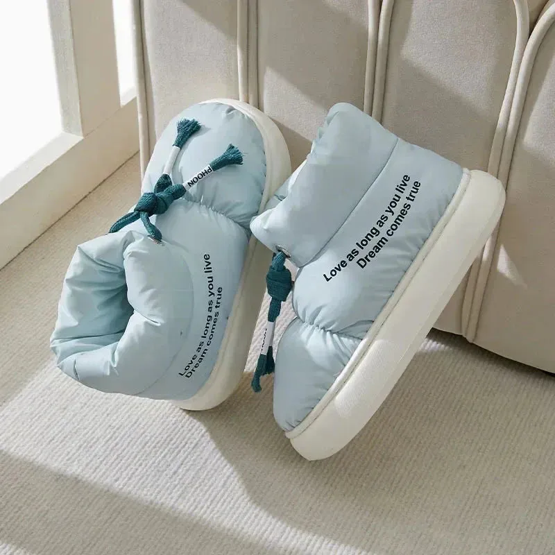 Orleans Saints Slippers Drawstring Puffer Slippers