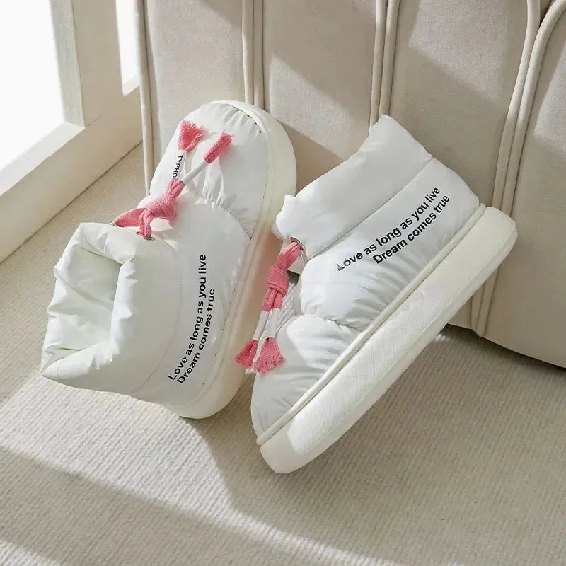 Drawstring Puffer Slippers Vent Slippers