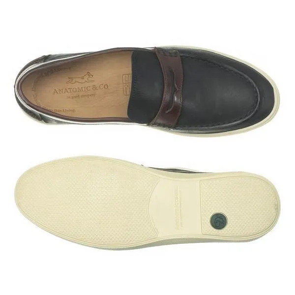 Anatomic Lages Burgundy & Black Loafers Loafers With Suit Pants