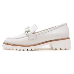 Best Loafers For Wide Feet Ara Kiana Cream Leather Chain Loafer (Women's)