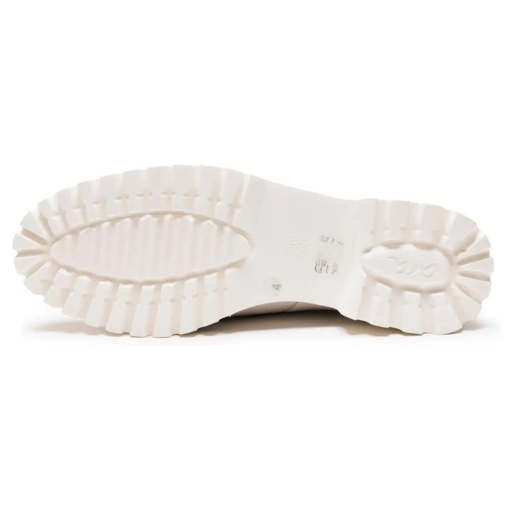 Formals With Loafers Ara Kiana Cream Leather Chain Loafer (Women's)