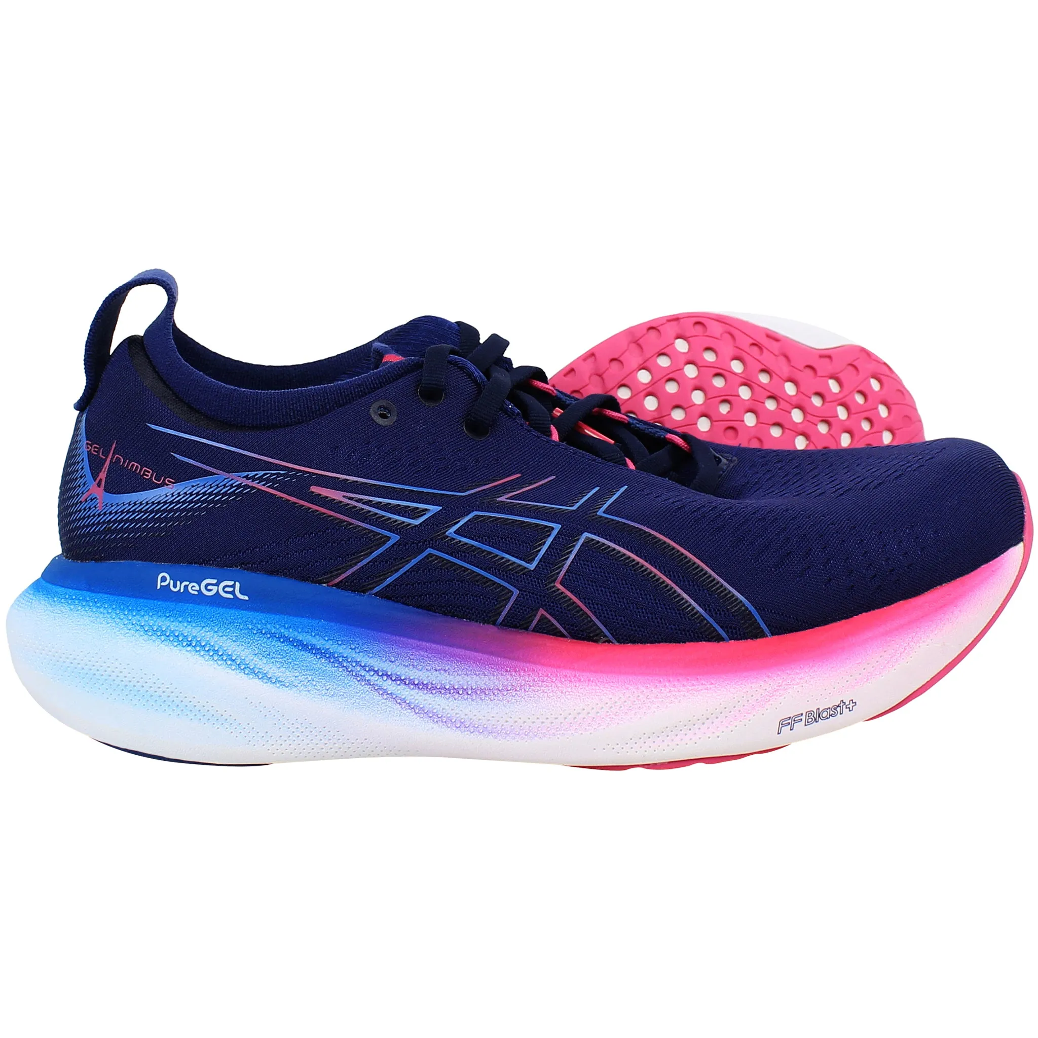 Best Asics Neutral Running Shoes Asics Gel-Nimbus 25 Womens Blue Running Shoes