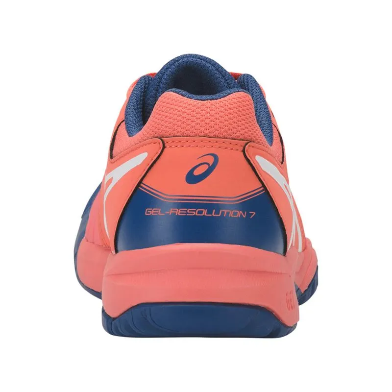 Asics Sprinting Shoes Asics Gel Resolution 7 GS (Papaya/White) Junior