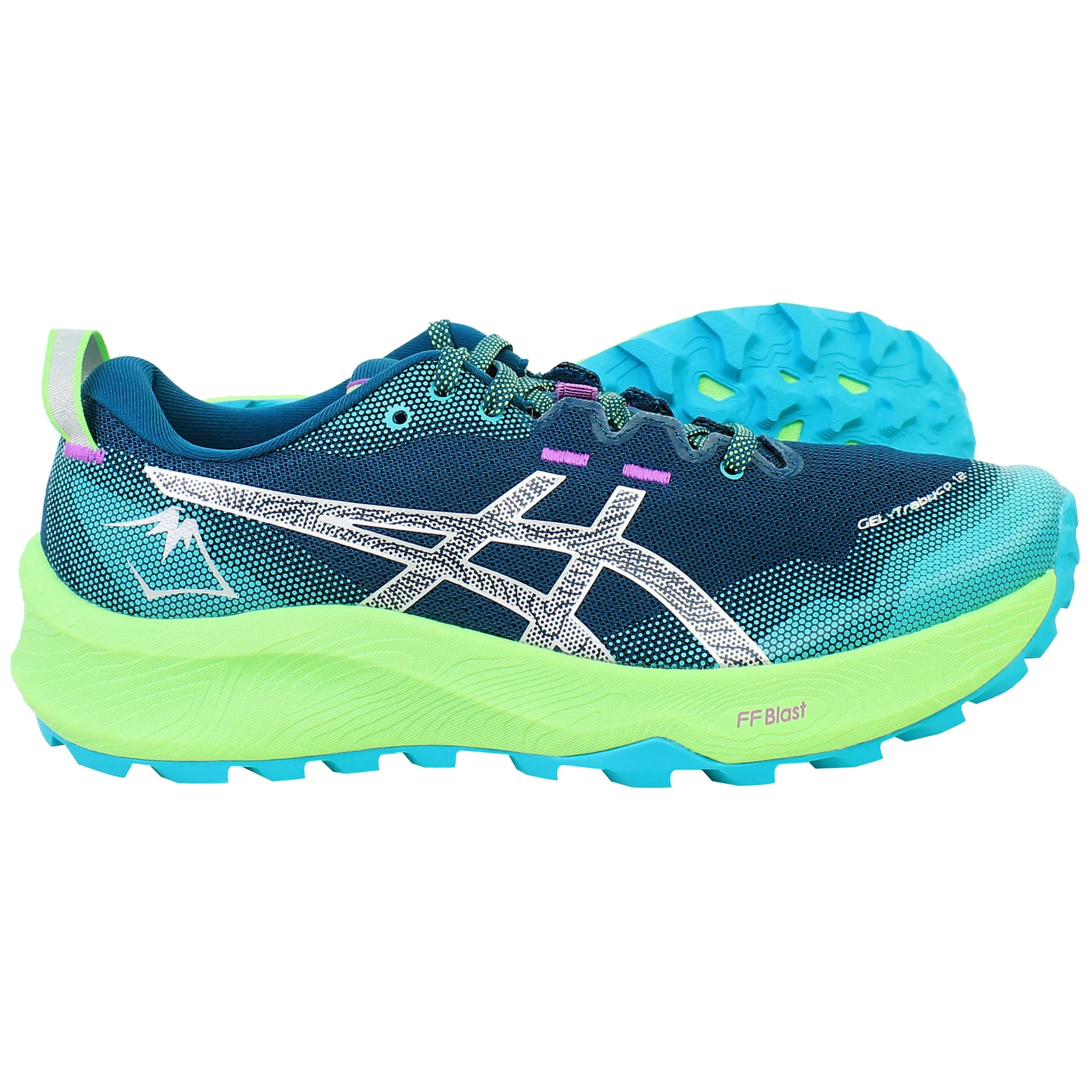 Asics 4e Tennis Shoes Asics Gel-Trabuco 12 Womens Green Running Shoes