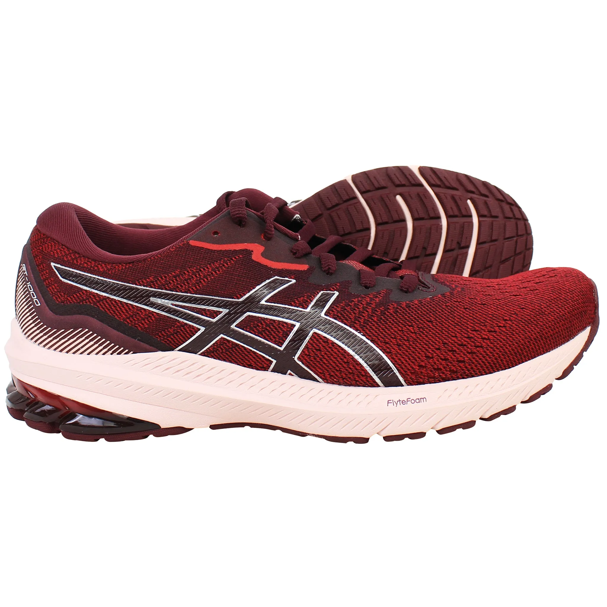 Asics Legends Wrestling Shoes Asics GT-1000 11 Womens  Red Running Shoes