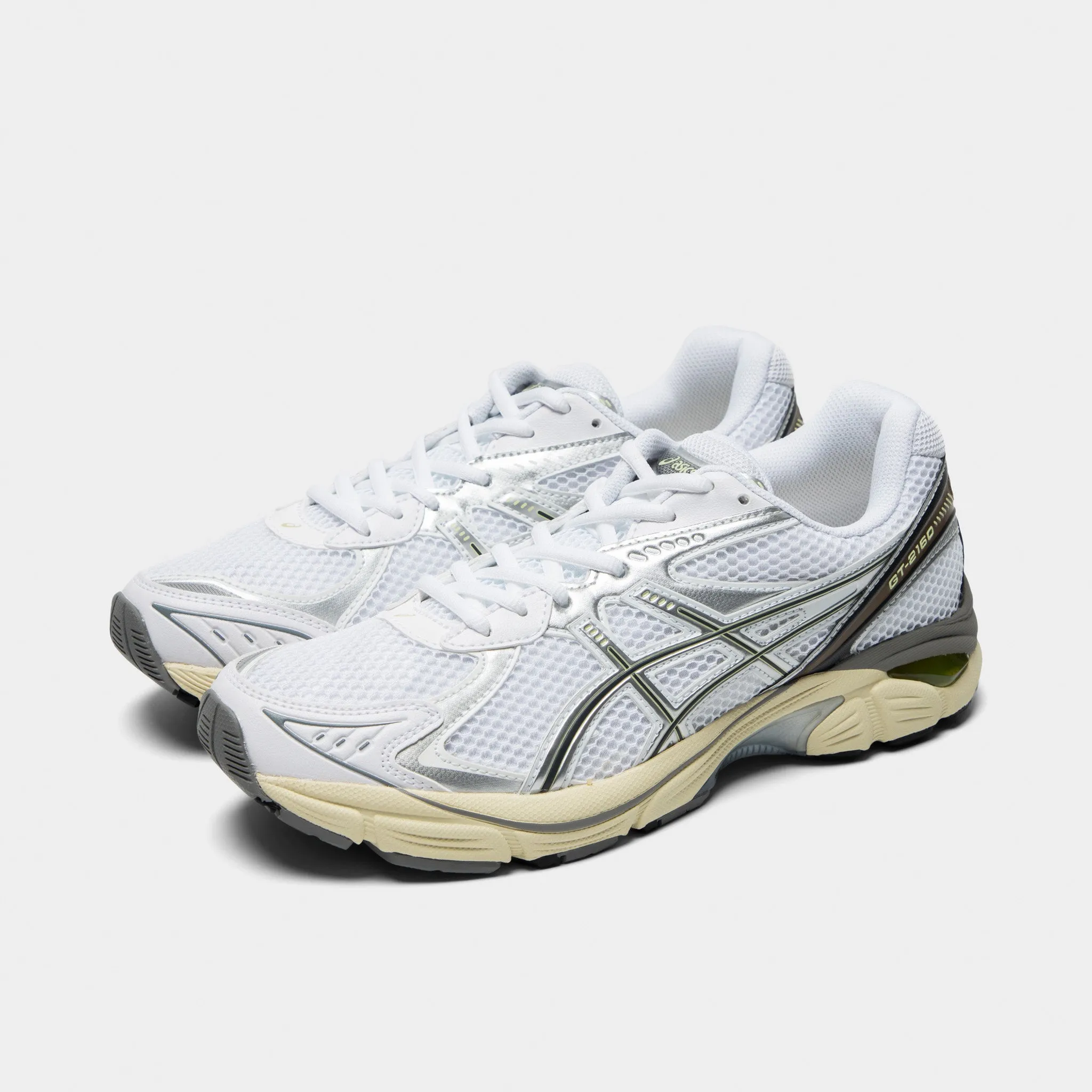 ASICS GT-2160 White / Brown-  Silver Asic Tennis Shoe