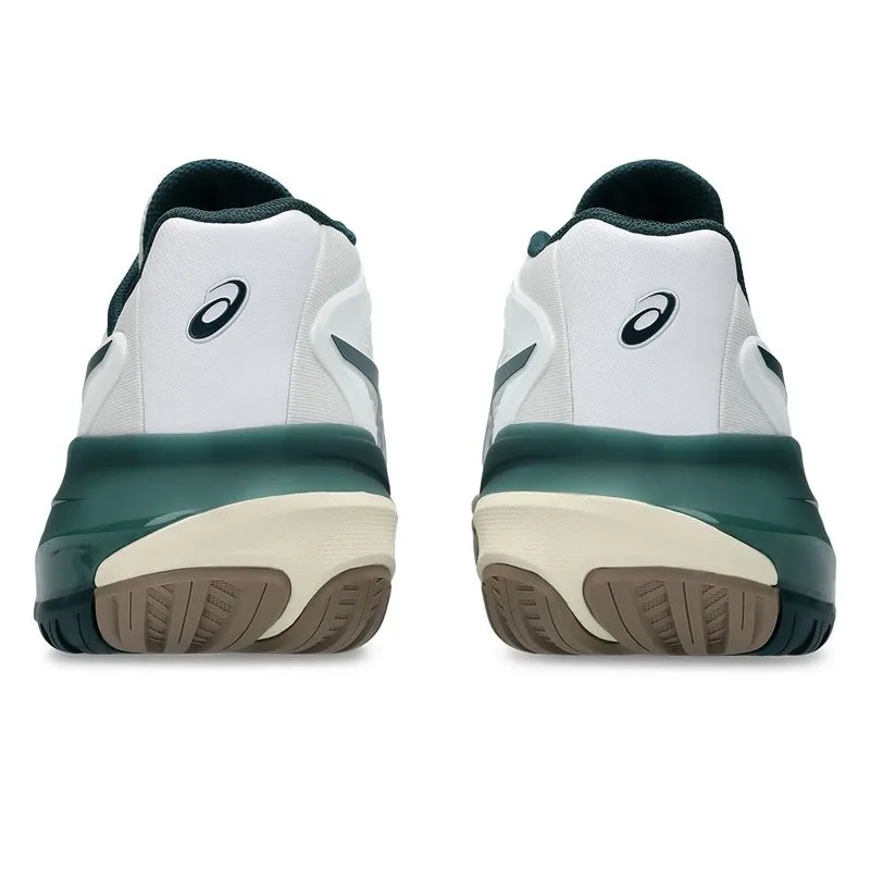 Asics Men's Gel Resolution X White and Saxon Green Asics Taekwondo Shoes