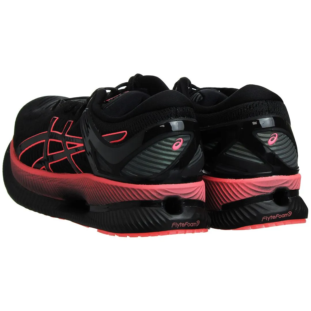 Asics Comfortable Work Shoes Asics MetaRide Womens Black Running Trainers