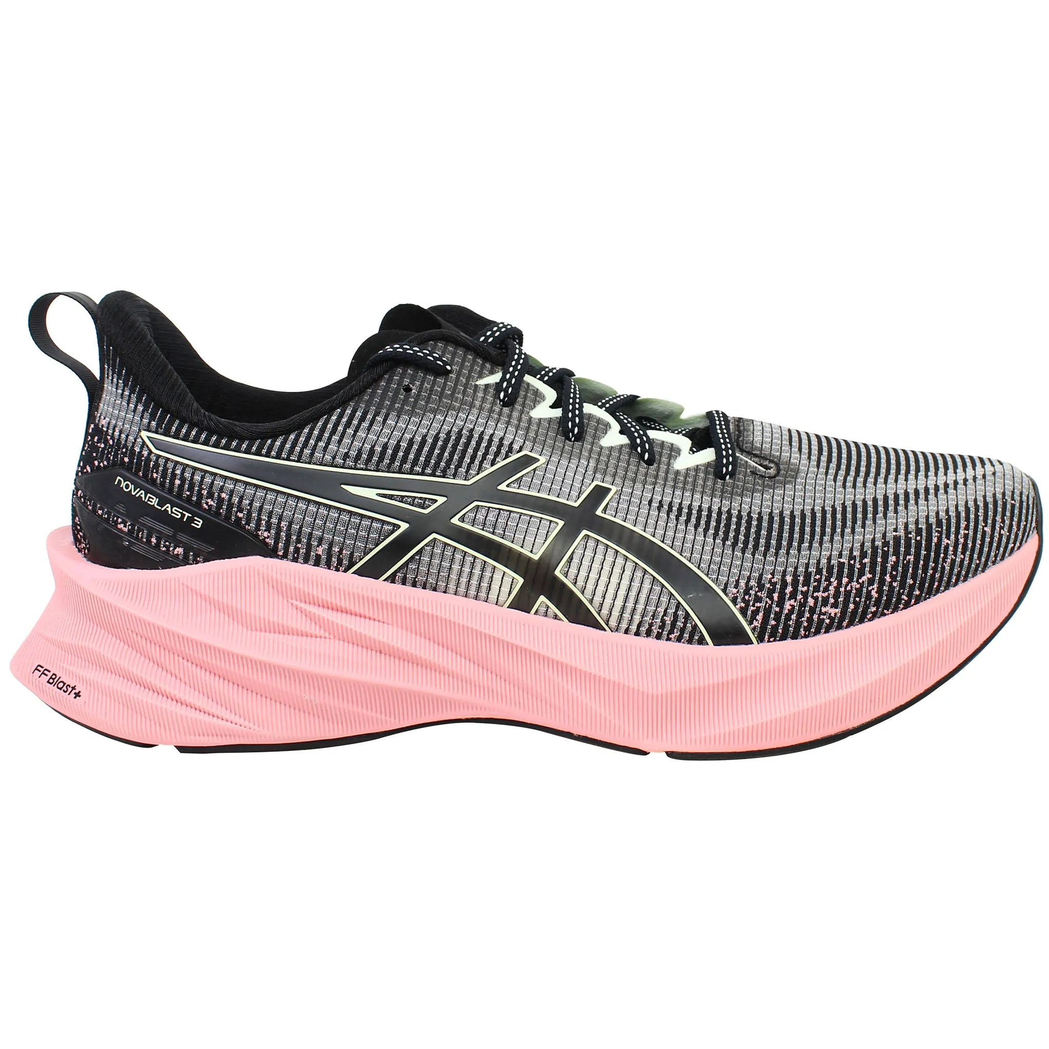 Asics Novablast 3 LE Womens Black Running Shoes Asics Mild Stability Running Shoes