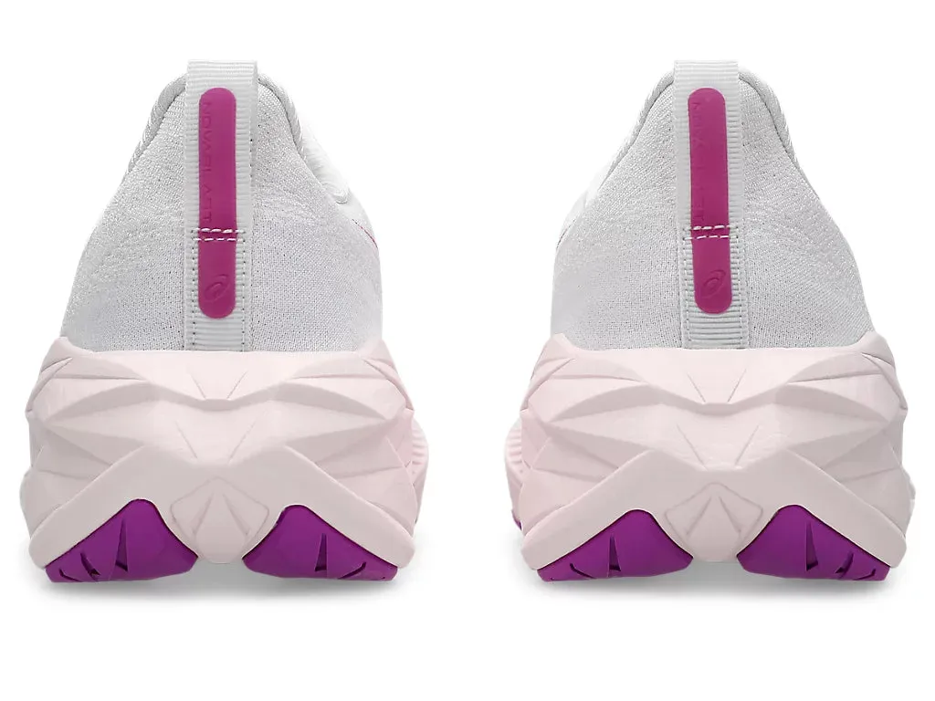 Asics Women's NOVABLAST 4 Running Shoes in White/Soothing Sea Running Shoes Size 9