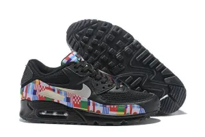 Nike Air Max 90 'One World Black' Shoes Sneaker Sale Men Size US 7-11 Asics Arch Support Running Shoes