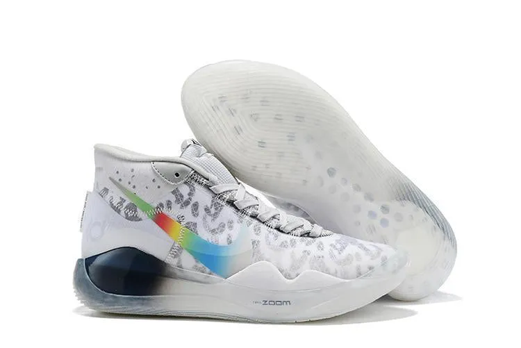 Nike Zoom KD 12 'White Grey Rainbow' Men Shoes Sneaker !!! CYBER MONDAY SALE !!! Top 10 Asics Running Shoes
