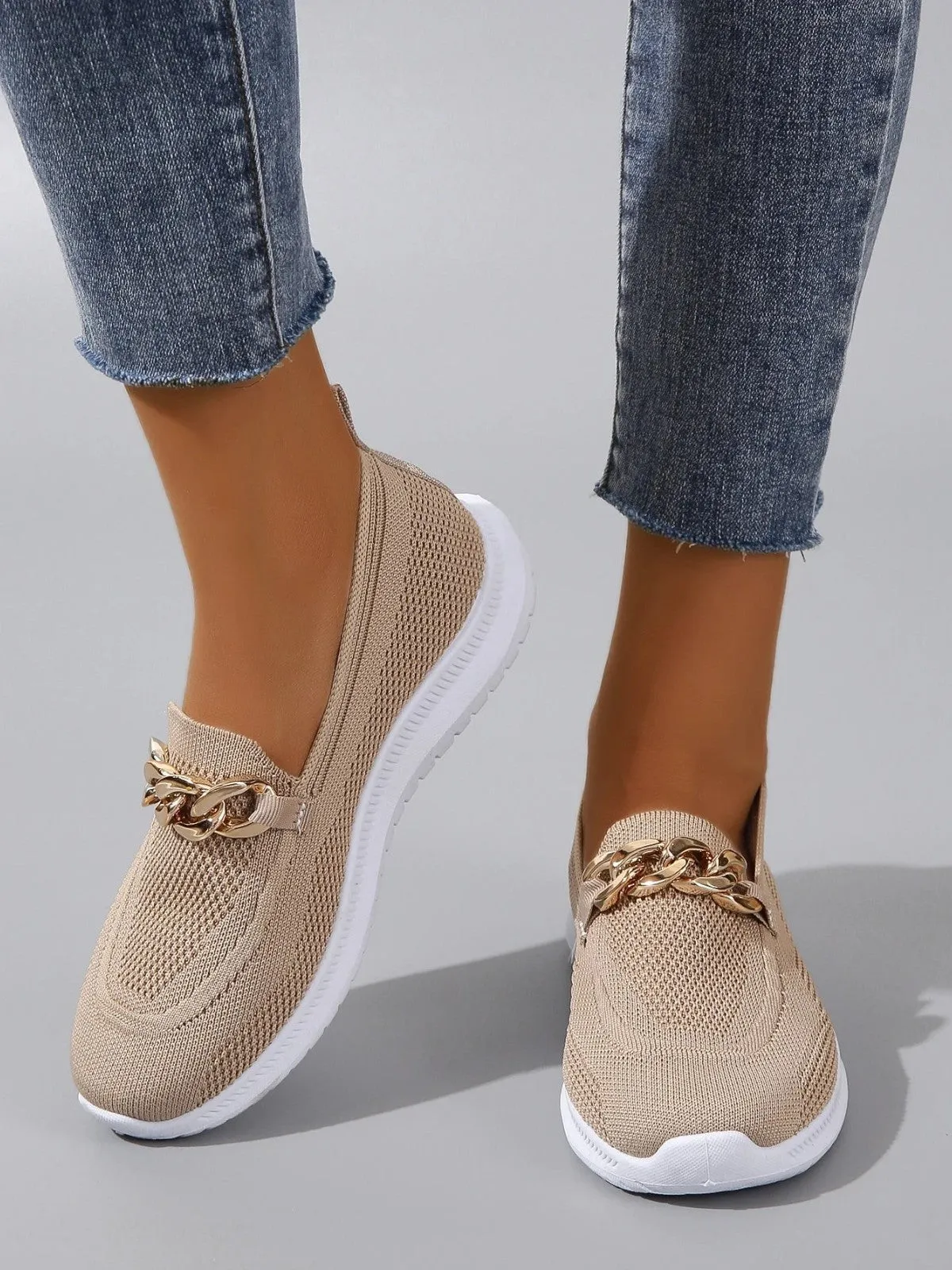 Aurora Chain Mesh Sneakers Cross Sandals