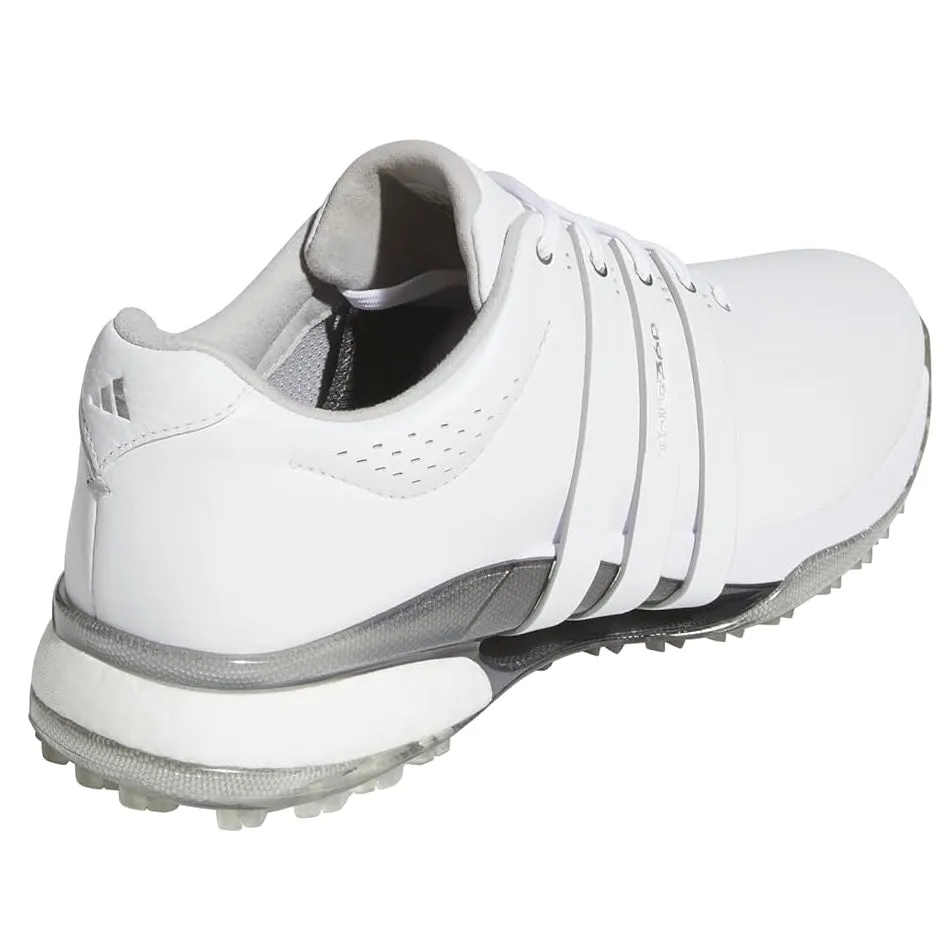 Kobe's Adidas Shoes Adidas Men's Tour360 25 Spikeless Golf Shoes - Cloud White/Silver Metallic