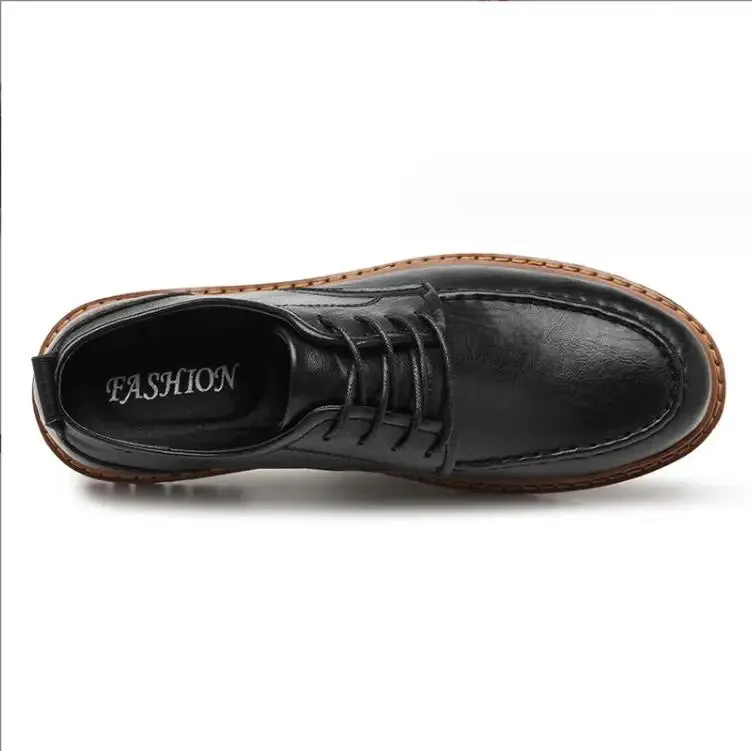 Top Of The Line Work Boots Autumn New Men Shoes Brogue Casual Shoes Men pu Leather Shoes Work Boots Business Casual Sneakers