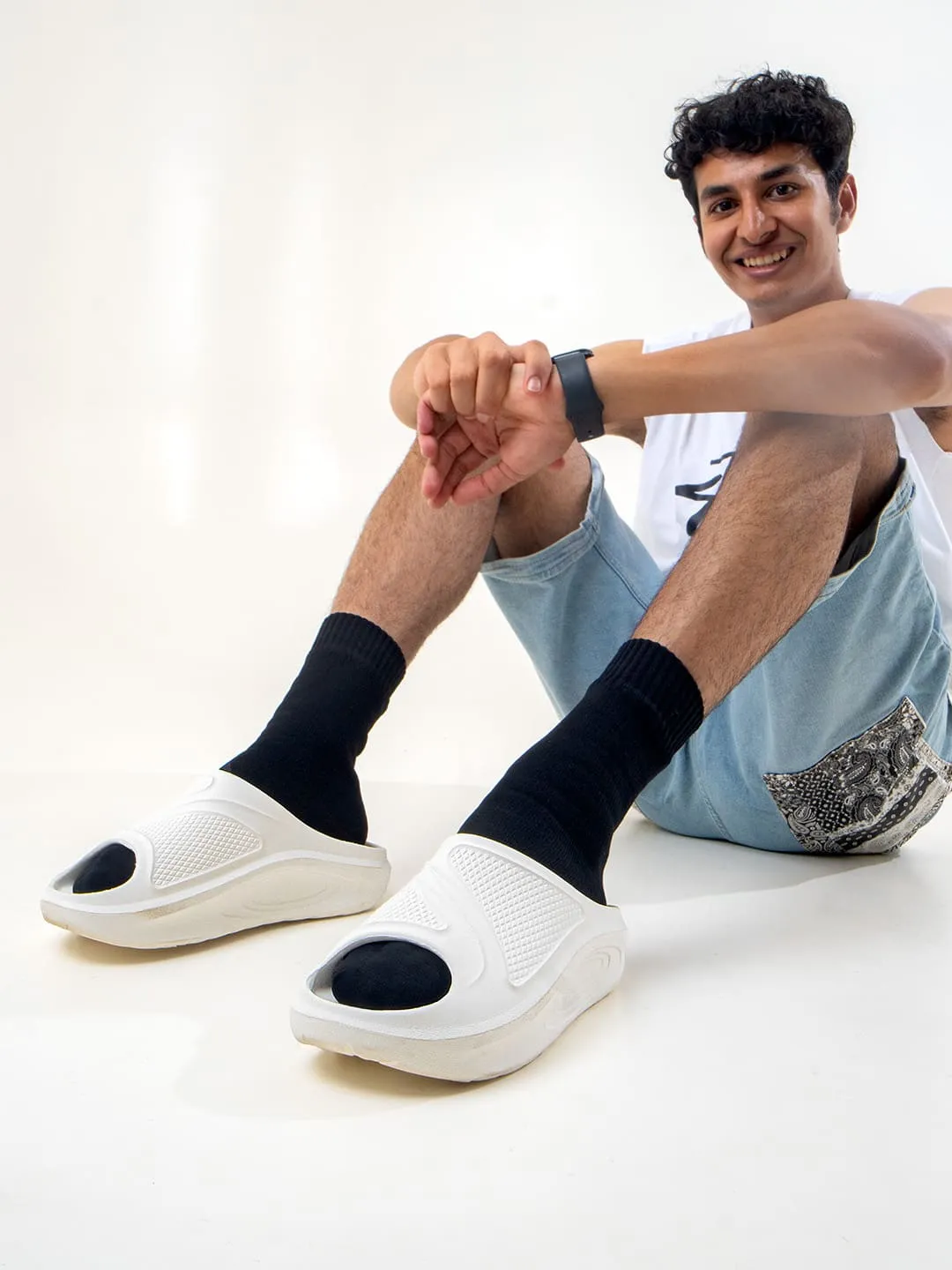 Open Toed Slippers Bacca Bucci FloatsUltra Lightweight EVA Slides for Men