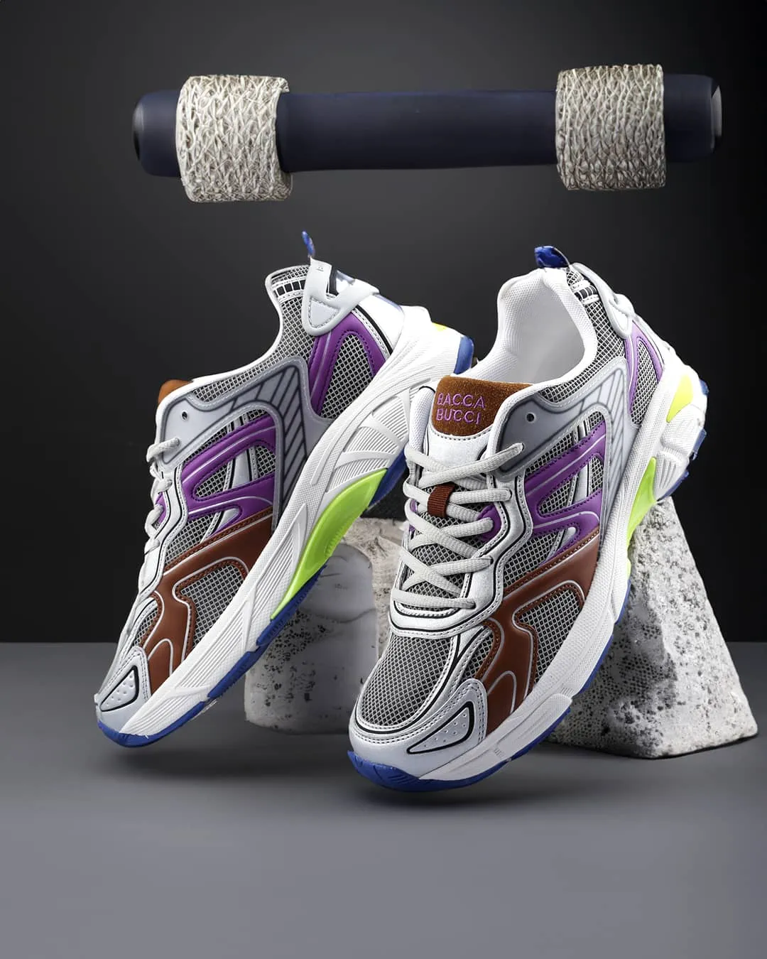 Bacca Bucci Spectra Men's Sneakers Rhinestone Shoes Sneakers