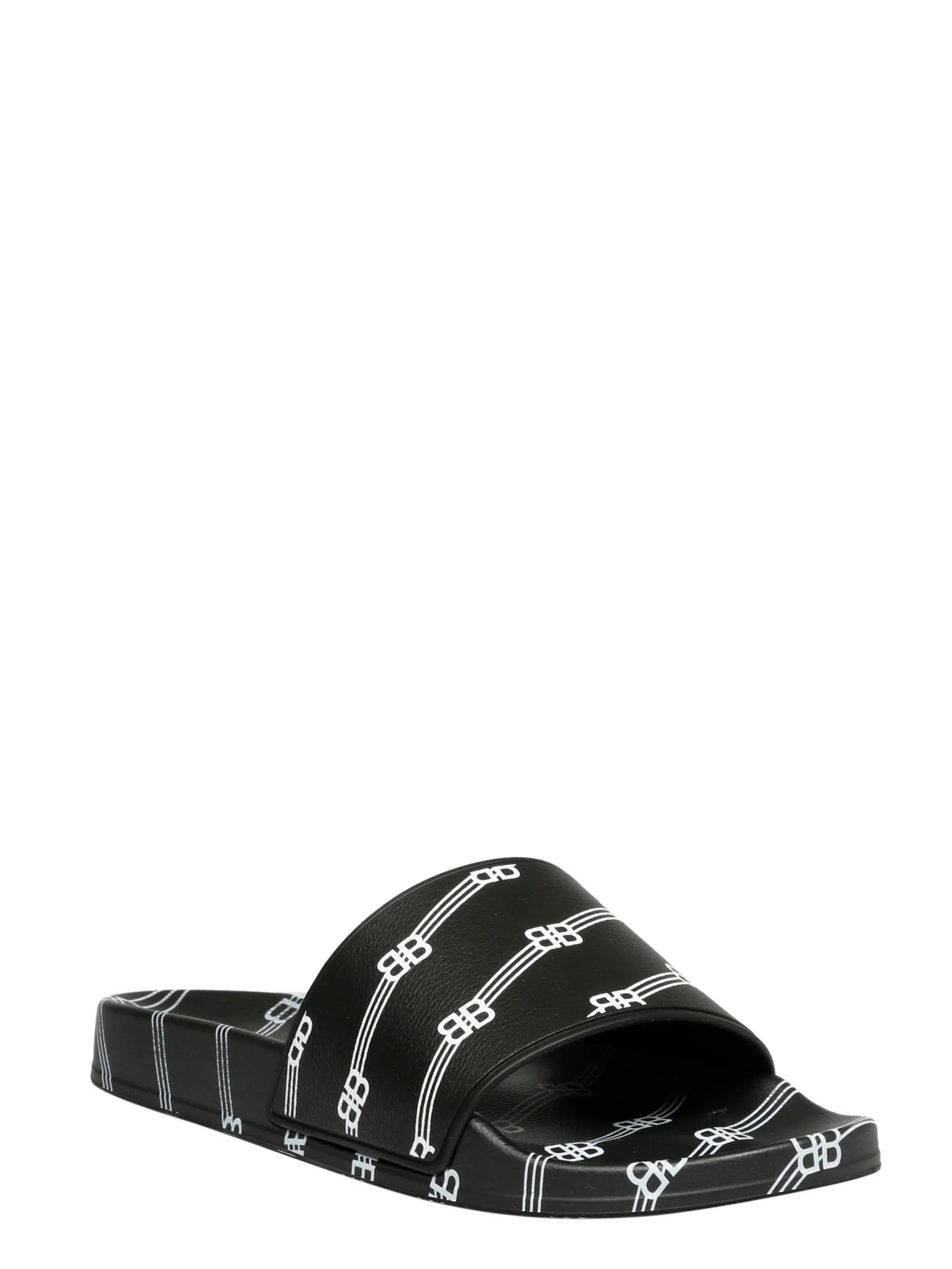Sandals Shop Near Me Balenciaga BB Stripe Printed Slides