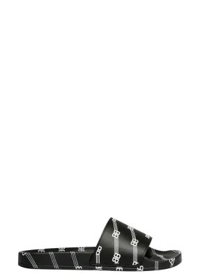 Blowfish Sandals Balenciaga BB Stripe Printed Slides