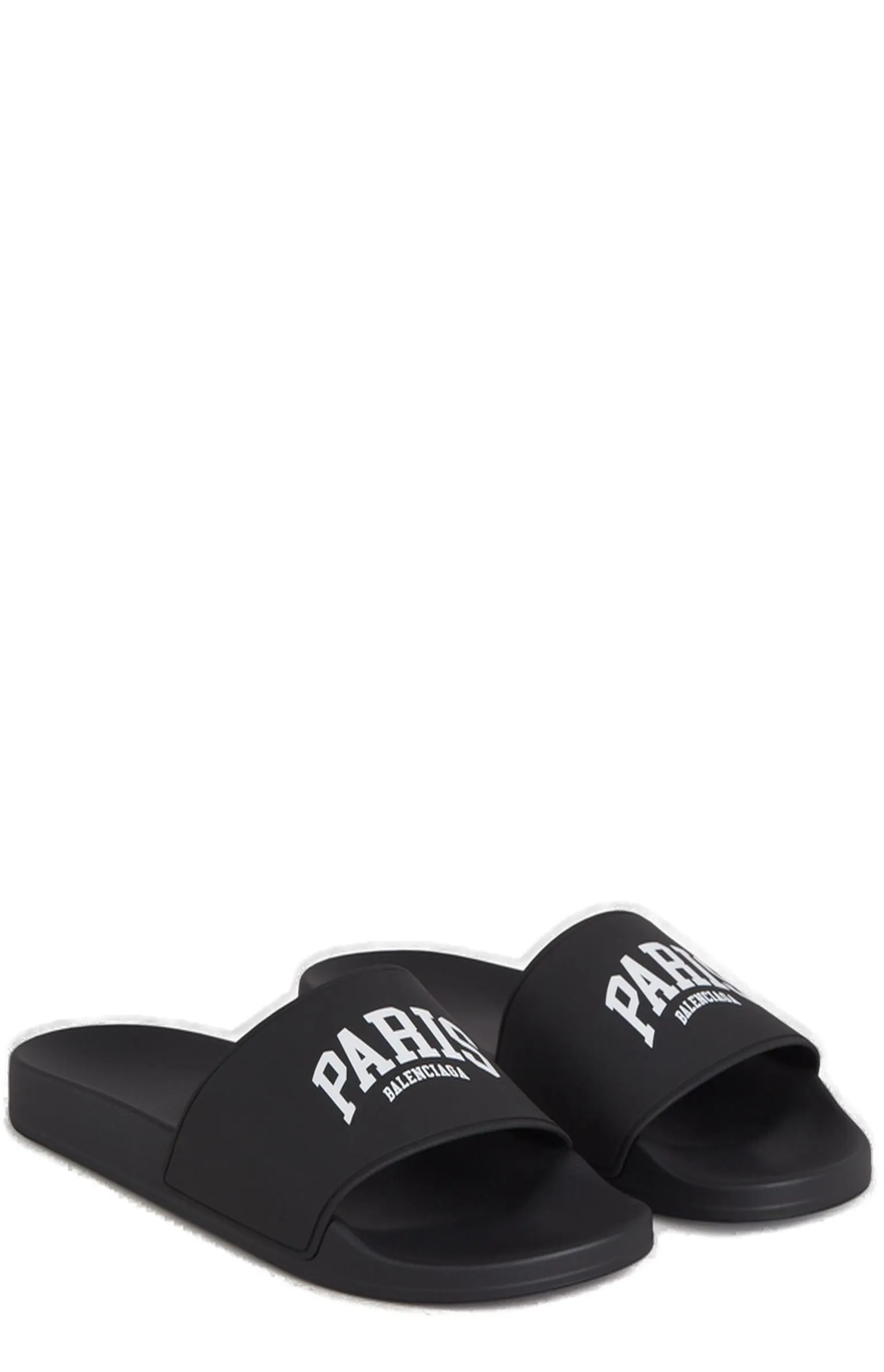 Balenciaga Cities Paris Logo Printed Sandals Good Support Sandals