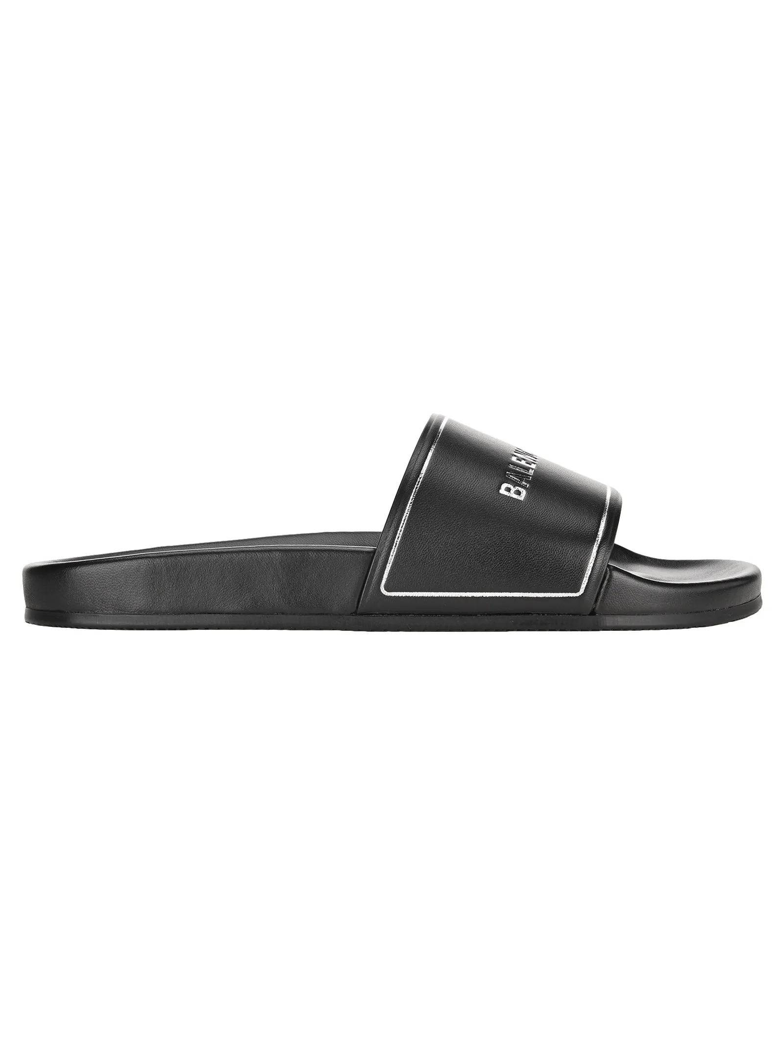 Sandals Wide Width Balenciaga Logo Band Slide Sandals