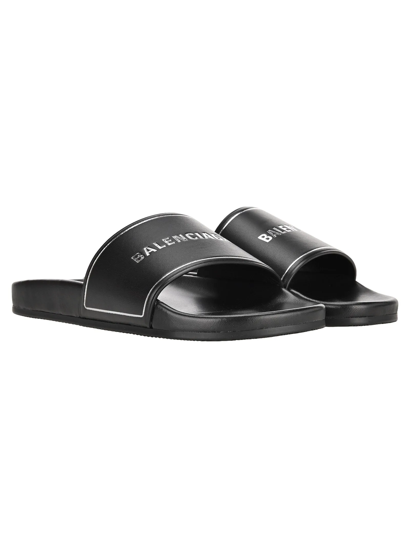 Balenciaga Logo Band Slide Sandals Graduation Sandals
