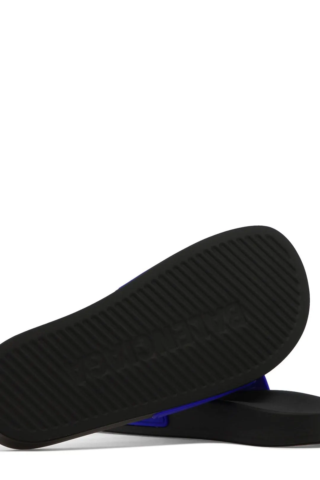 Balenciaga Logo Embossed Slides Satin Sandals