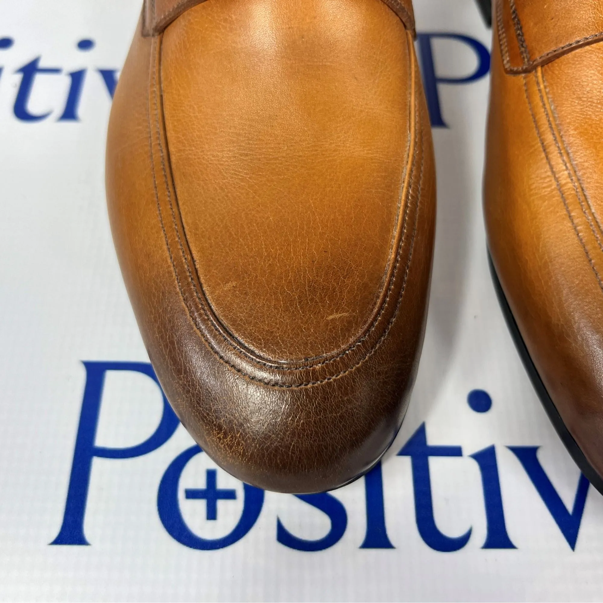 Women's Loafers Leather Bally Plator Honey Leather Loafers w/ Defect