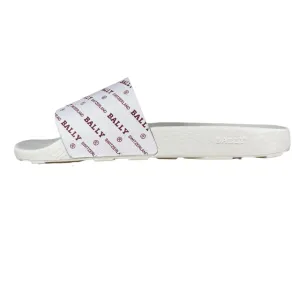 Havana Sandals Bally Slanter White/Red Rubber Slides
