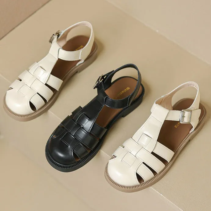 Freewaters Sandals Womans Casual Woven Closed Toe Fisherman Sandals