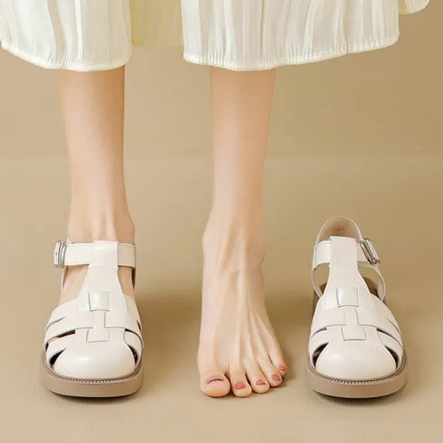 Womans Casual Woven Closed Toe Fisherman Sandals Pehr Sandals