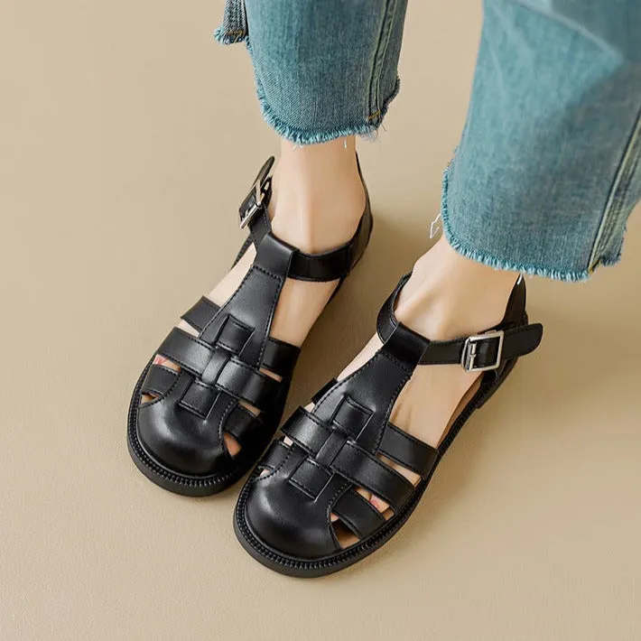 Womans Casual Woven Closed Toe Fisherman Sandals Sandals Regency La Toc Photos