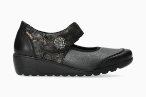 Bathilda - Black Slip On Heels Slip On Loafers Slip On Casual Slides Slip On Sandals Slip On