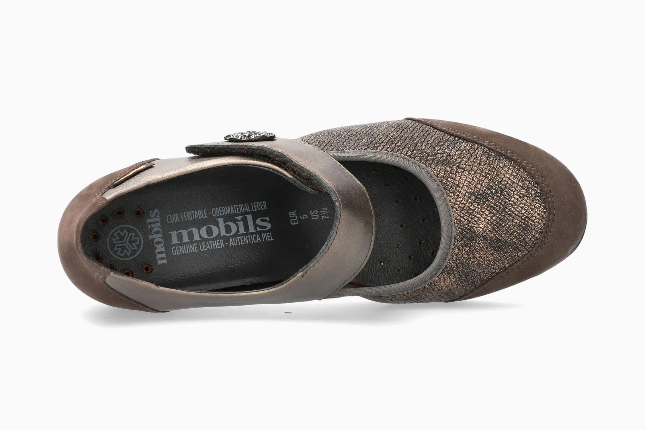 Bathilda - Dark Brown Wide Slip On