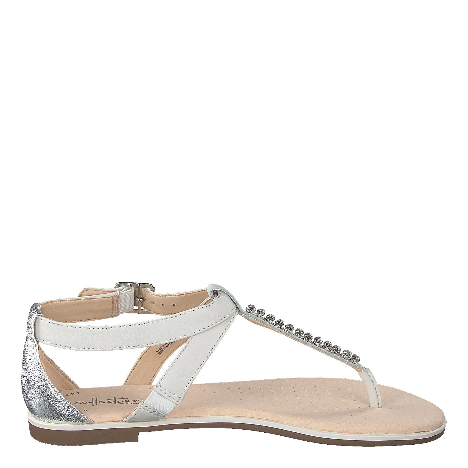 Swarovski Flip Flops Bay Poppy White Silver