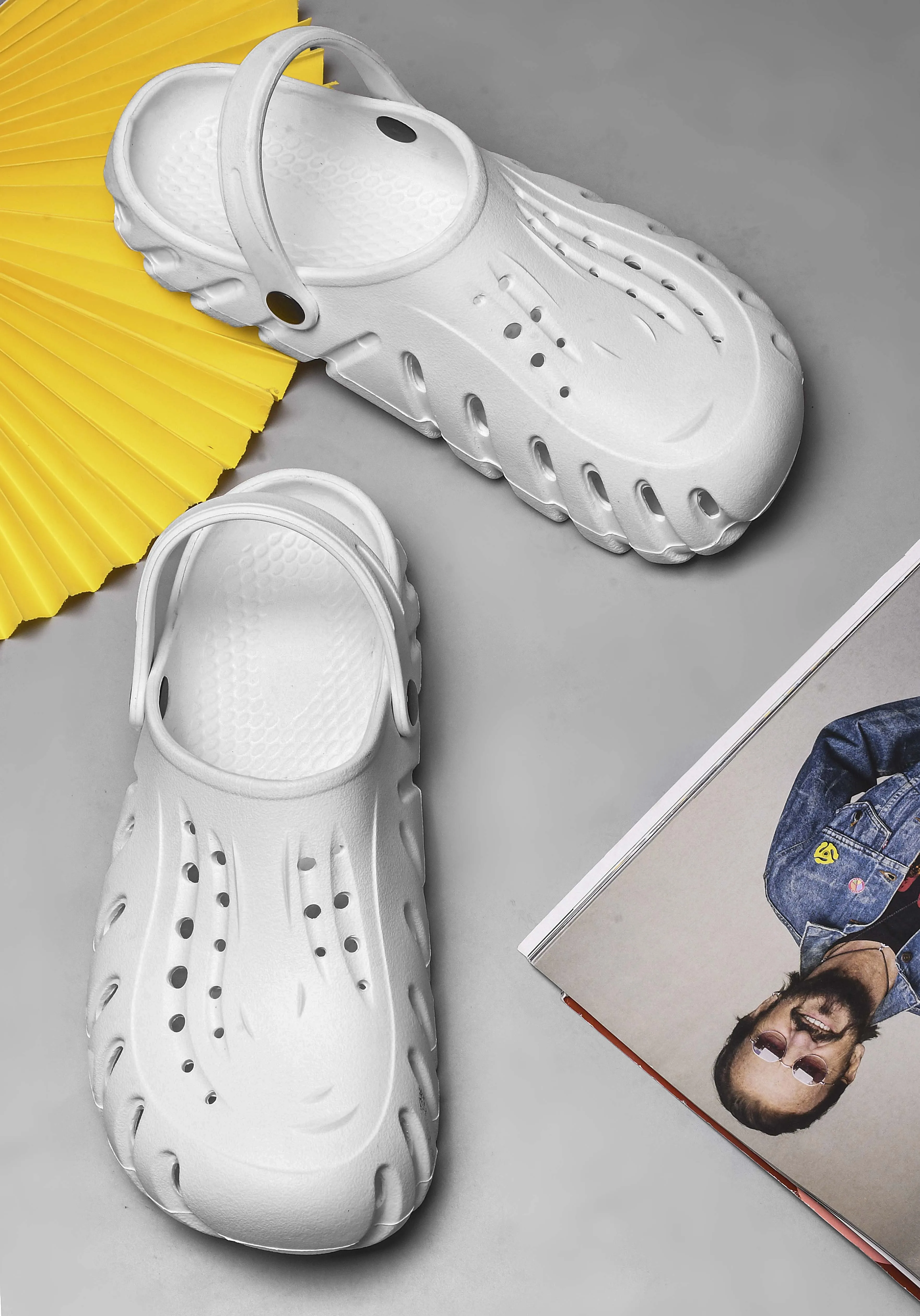 Bersache Extra Soft Classic Casual with Back Strap Regular wear with Ultra Soft & Flexibility Technology Flip-Flop for Men's/ boy,s 6003-(Grey) Flat Slides