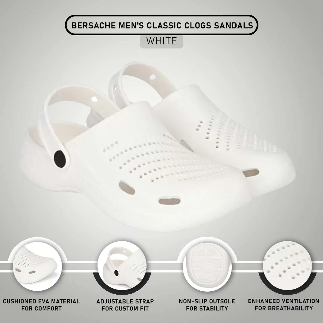 Bersache Extra Soft Classic Casual with Back Strap Regular wear with Ultra Soft & Flexibility Technology Flip-Flop for Men's/ boy,s - 6010 (White) Ivory Slippers Wedding