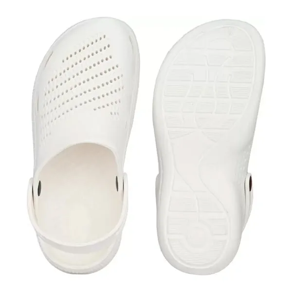 Fluffy Slides Bersache Extra Soft Classic Casual with Back Strap Regular wear with Ultra Soft & Flexibility Technology Flip-Flop for Men's/ boy,s - 6010 (White)