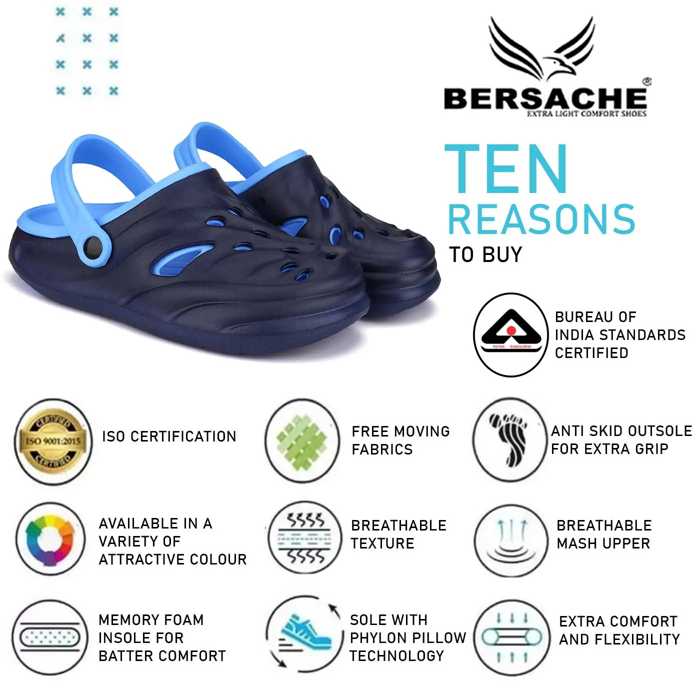 Championship Slippers Bersache Extra Soft Classic Casual with Back Strap Regular wear with Ultra Soft & Flexibility Technology Flip-Flop for Men's/ boy,s - 6031 (Blue)